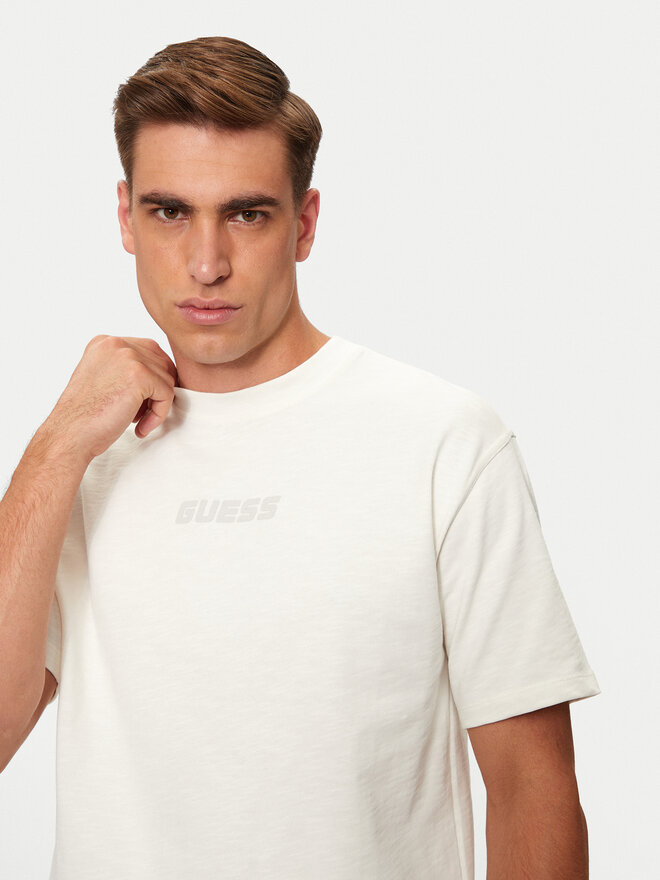Guess Guess T-Shirt Z4BI00 KCE21 Εκρού Regular Fit