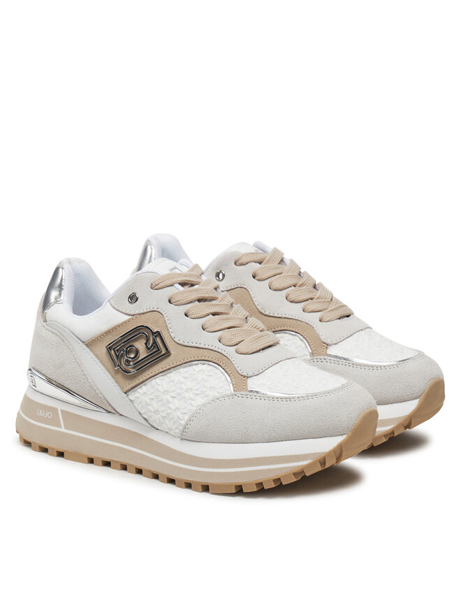 Liu Jo Sneakersy Liu Jo Maxi Wonder 73 BA5015 PX542 Écru