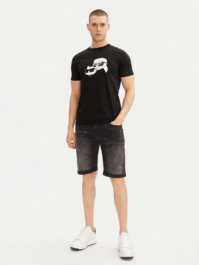 KARL LAGERFELD KARL LAGERFELD Camiseta 755061 552241 Negro Regular Fit