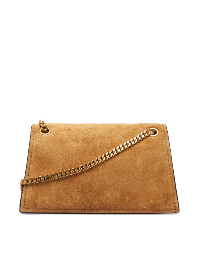 Tory Burch Handtasche Tory Burch Kira Turnlock Suede Mini Bag 178150 Braun