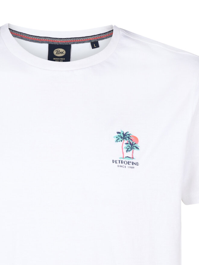Petrol Industries Petrol Industries Camiseta M-1050-TSR644 Blanco Regular Fit