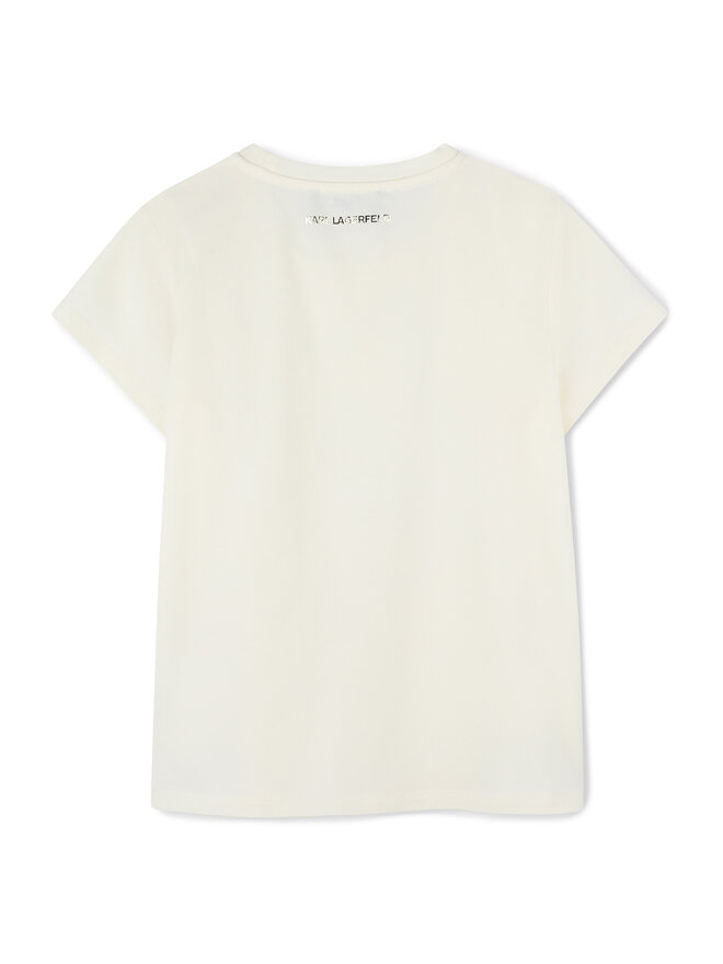 Karl Lagerfeld Kids Karl Lagerfeld Kids Camiseta Z30447 M Écru Regular Fit