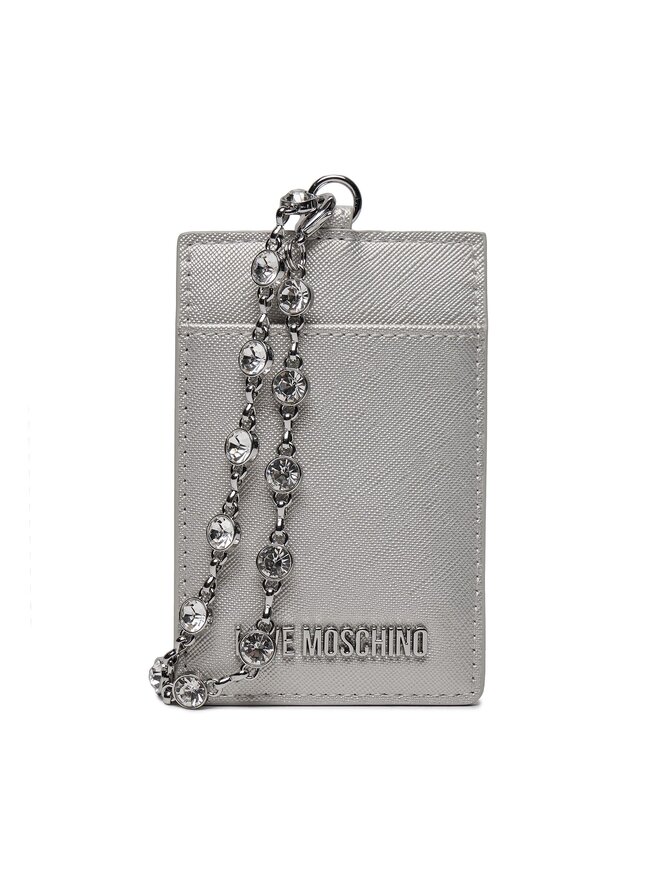 LOVE MOSCHINO Θήκη πιστωτικών καρτών LOVE MOSCHINO JC5853PP4IK2390B Ασημί