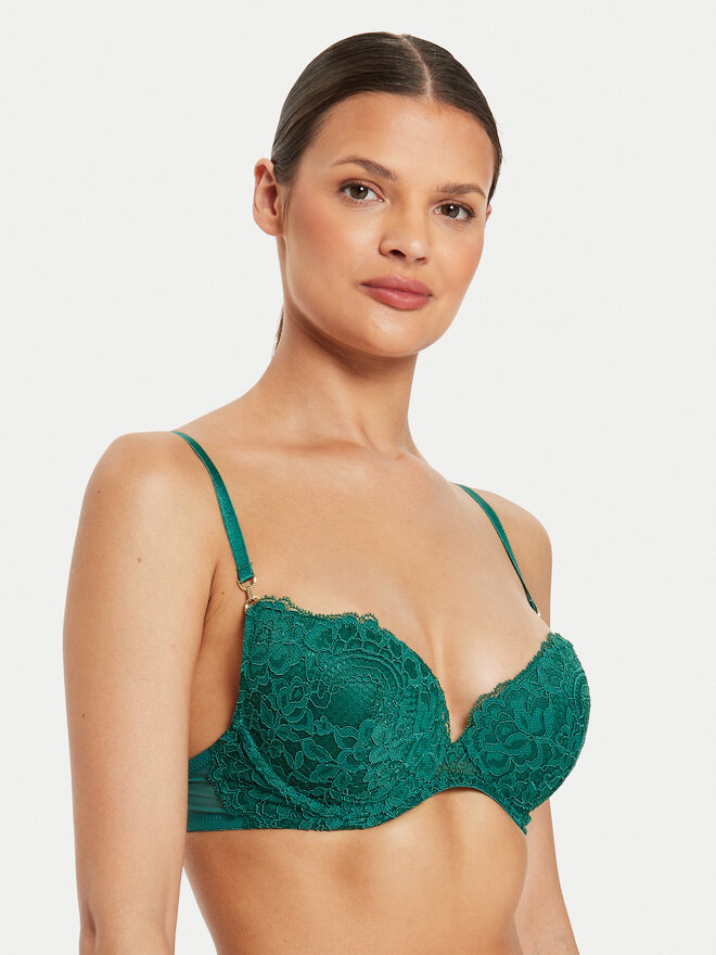 Guess Guess Sujetador push-up O4YC15 KCC70 Verde Regular Fit