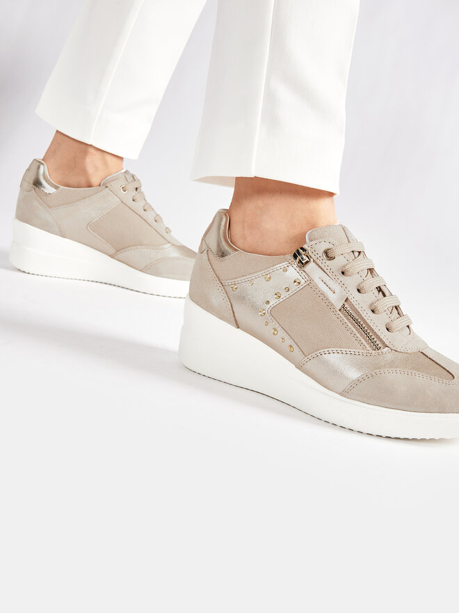 Sneakers Geox D Stardust B D1530B 02210 C5000 Beige chaussures
