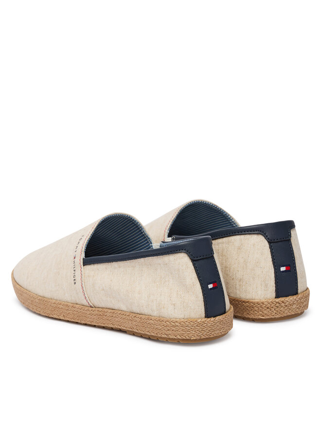 Tommy Hilfiger Espadrilles Tommy Hilfiger Hilfiger Chambray Espadrille FM0FM05793 Écru