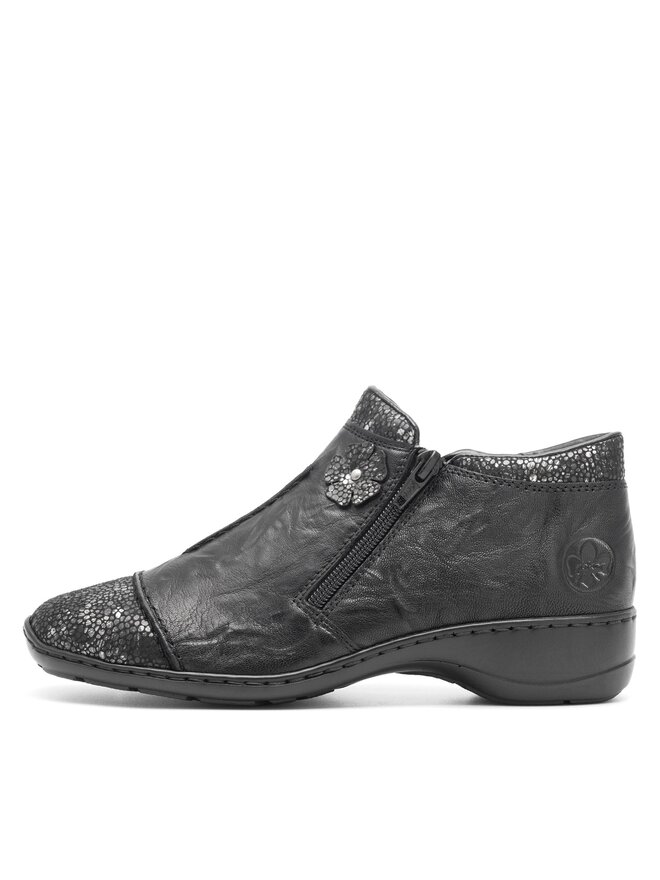 Rieker Polokozačky Rieker 58388-01 Černá