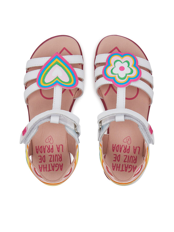 Agatha Ruiz de la Prada Сандали Agatha Ruiz de la Prada 252963 S Бял