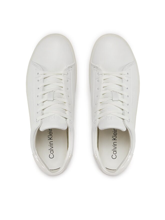Calvin Klein Sneakersy Calvin Klein Cupsole Lace Up Pearl HW0HW01897 Bílá