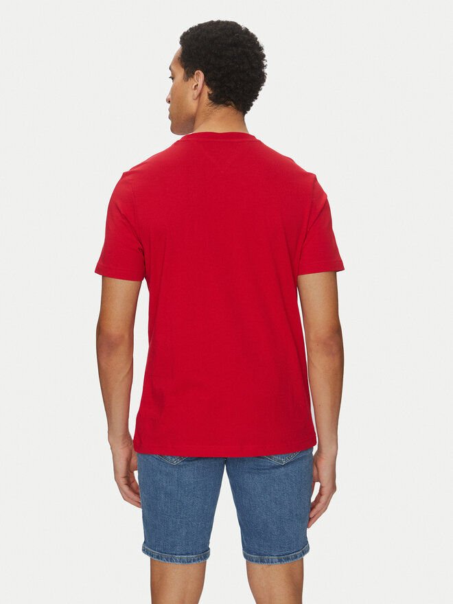 Tommy Hilfiger Tommy Hilfiger Marškinėliai Flag Box MW0MW38636 Raudona Regular Fit