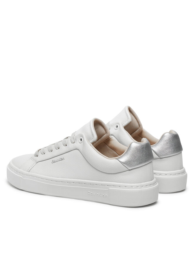 Calvin Klein Sneakersy Calvin Klein Cupsole Lace Up W/Ml HW0HW02288 Biały