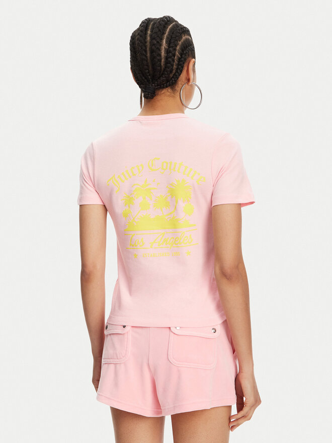 Juicy Couture Juicy Couture Футболка La Beach JCWCT125319 Рожевий Regular Fit