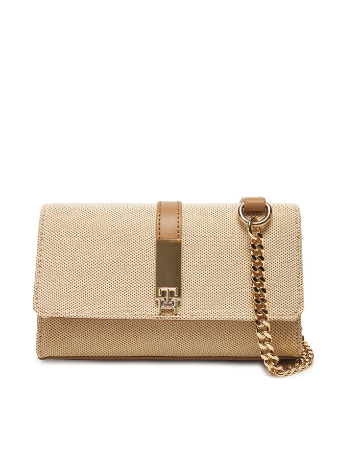 Tommy Hilfiger Torebka Tommy Hilfiger Th Heritage Mini Crossver Canvas AW0AW17621 Beżowy