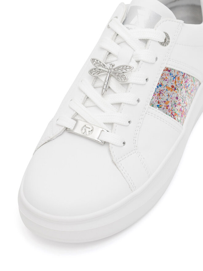 Rieker Revolution Lifestyle Sneakersy Rieker Revolution Lifestyle W1202-83 Biały