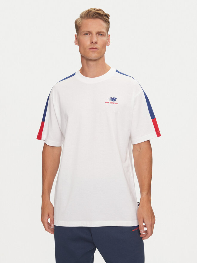 New Balance New Balance Marškinėliai Classics MT43526NNY Mėlyna Relaxed Fit