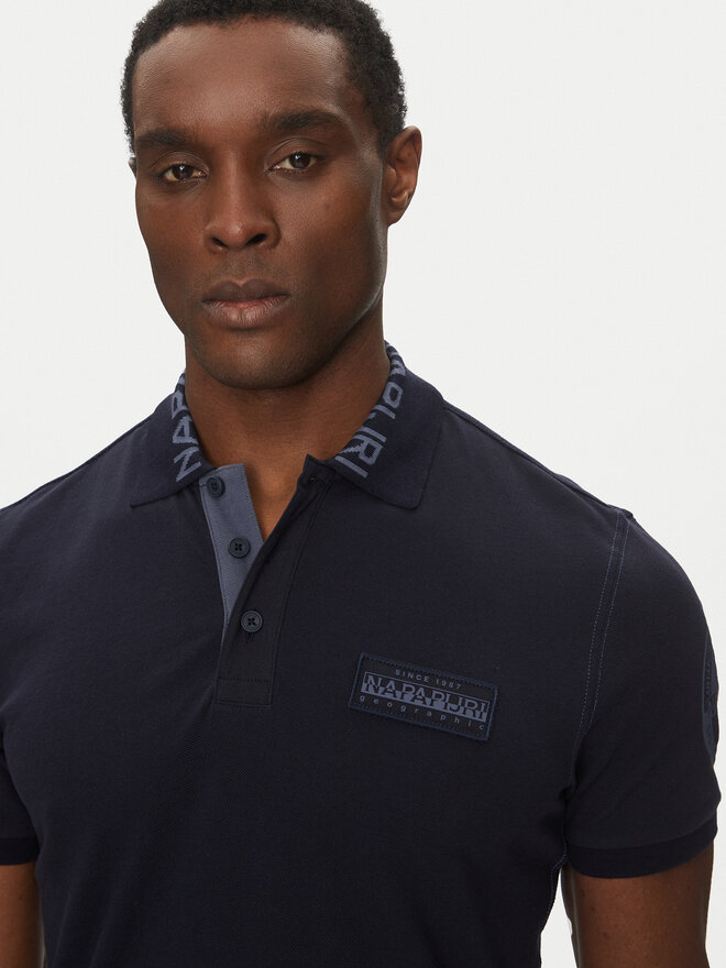 Napapijri Napapijri Poloshirt E-Amundsen NP0A4IN9 Dunkelblau Regular Fit