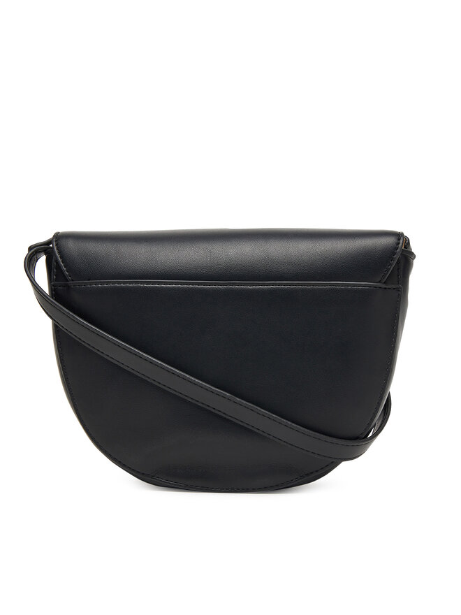 Calvin Klein Ročna torba Calvin Klein Bold Ck Saddle Crossbody LV04F3221G Črna