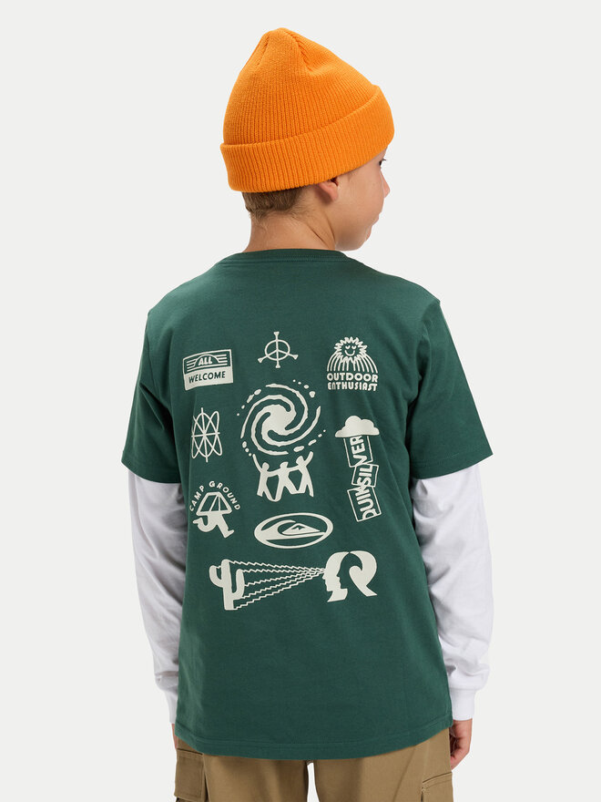 Quiksilver Quiksilver T-Shirt Hw Welcome All EQBZT04913 Bunt Regular Fit