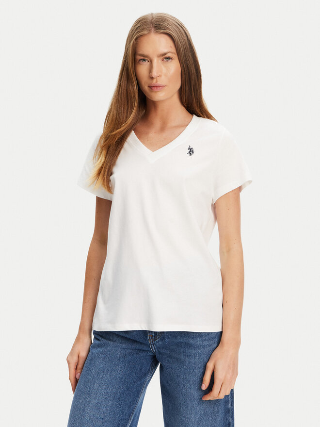 U.S. Polo Assn. U.S. Polo Assn. Marškinėliai WUP0635 Balta Classic Fit