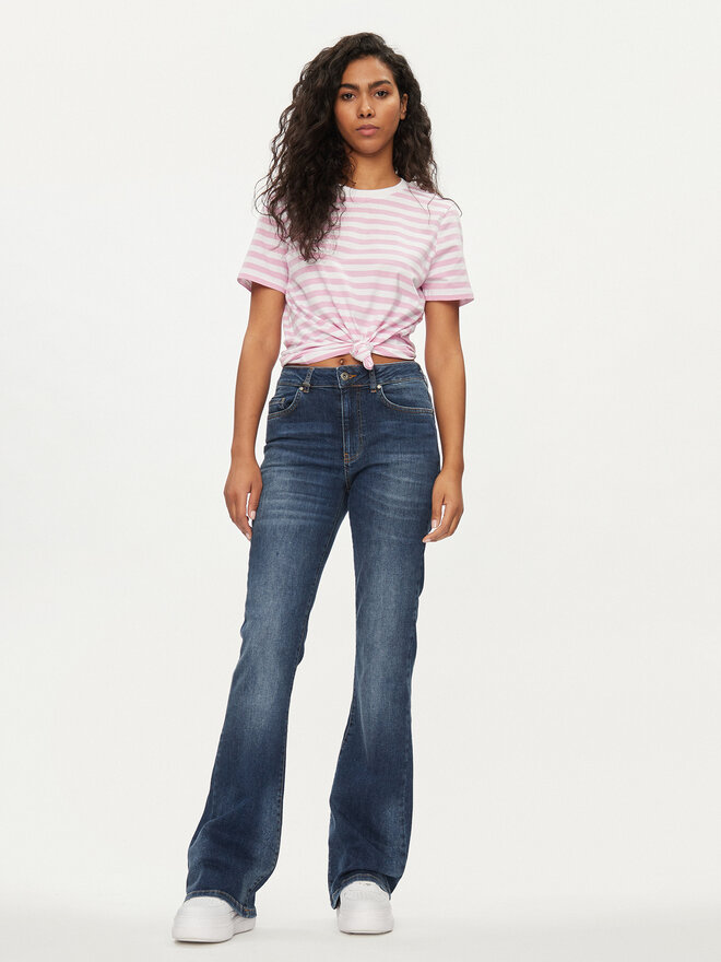 Pieces Pieces Póló Ria 17146339 Rózsaszín Regular Fit