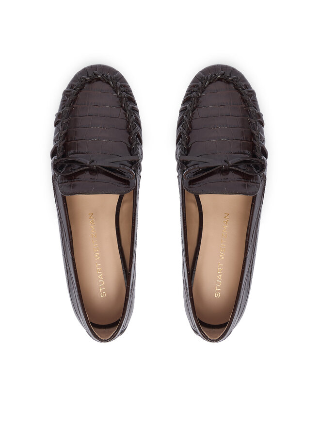 Stuart Weitzman Mokassins Stuart Weitzman Britt Bow SM416 Dunkelbraun