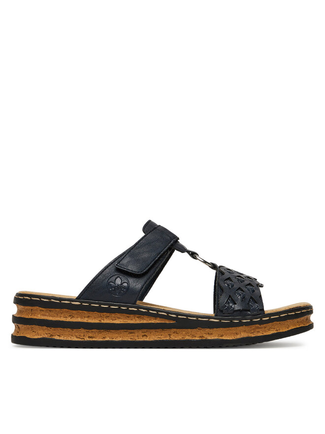 Rieker Klapki Rieker 629K9-14 Granatowy