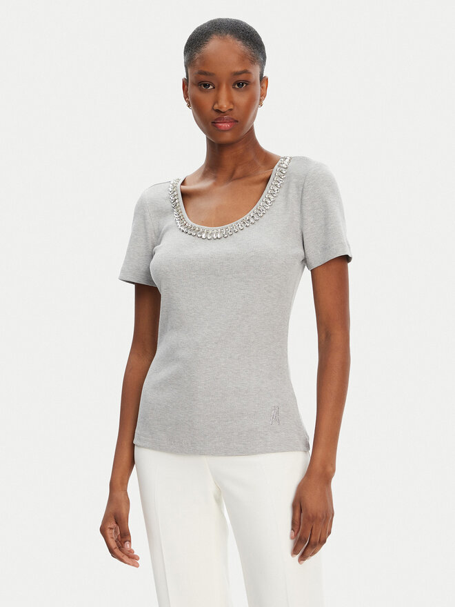 Marciano Guess Marciano Guess Camiseta 5RGP18 6299A Gris Regular Fit