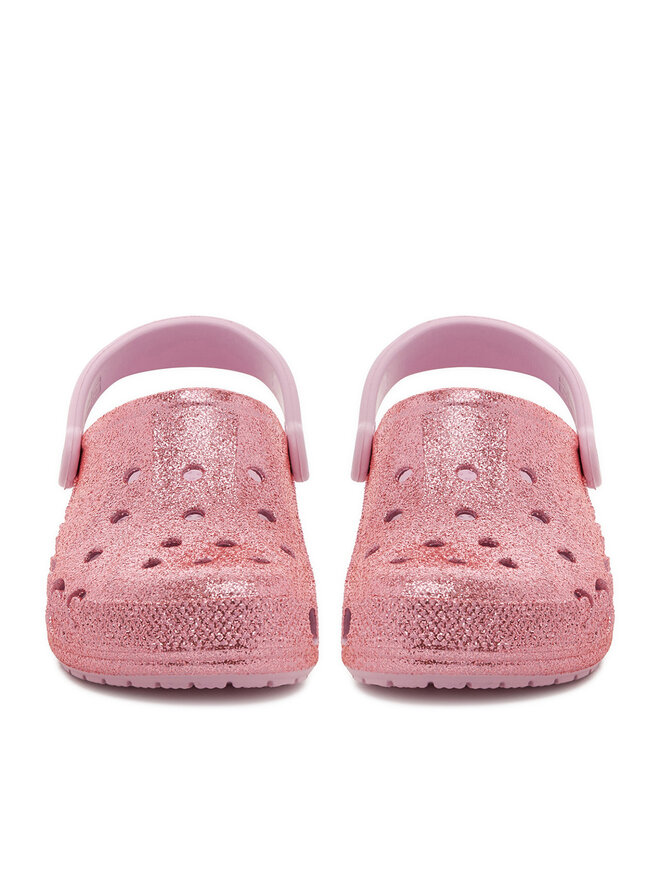 Crocs Pantoletten Crocs C-BAYA GLITTER CLOG 205925-6GD Rosa