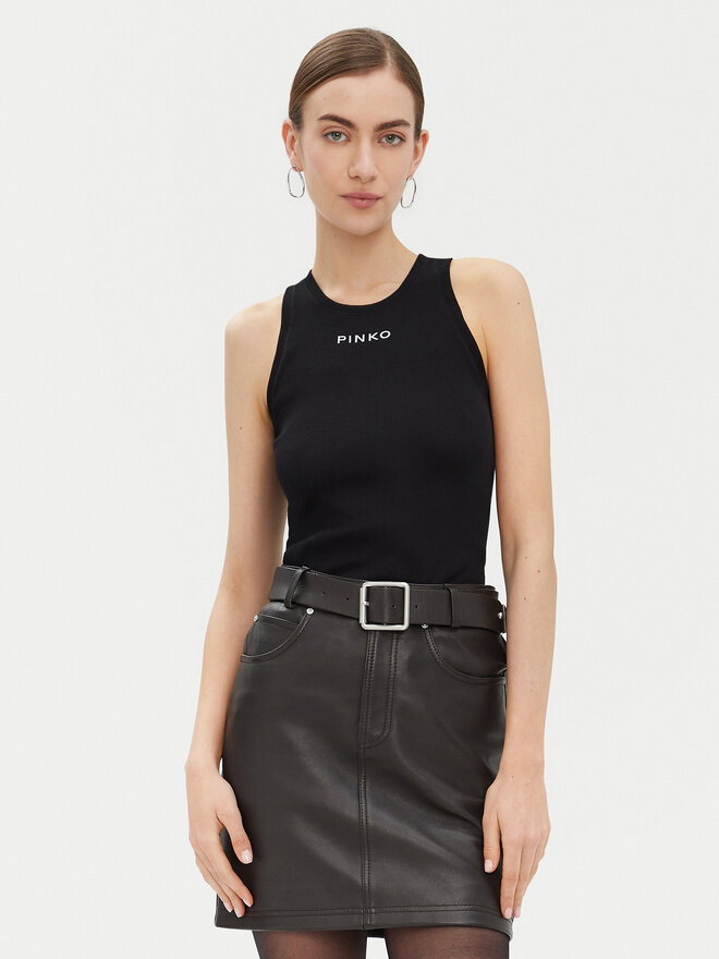 PINKO PINKO Τοπ 100822 A2C1 Μαύρο Regular Fit