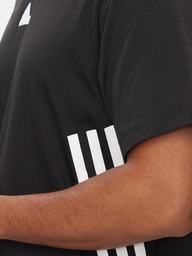 adidas adidas Póló Future Icons 3-Stripes IR9166 Fekete Loose Fit