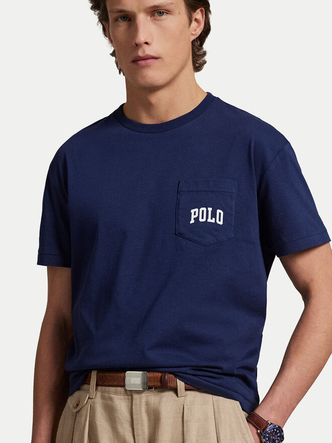 Polo Ralph Lauren Polo Ralph Lauren T-Shirt 710974585001 Dunkelblau Custom Slim Fit