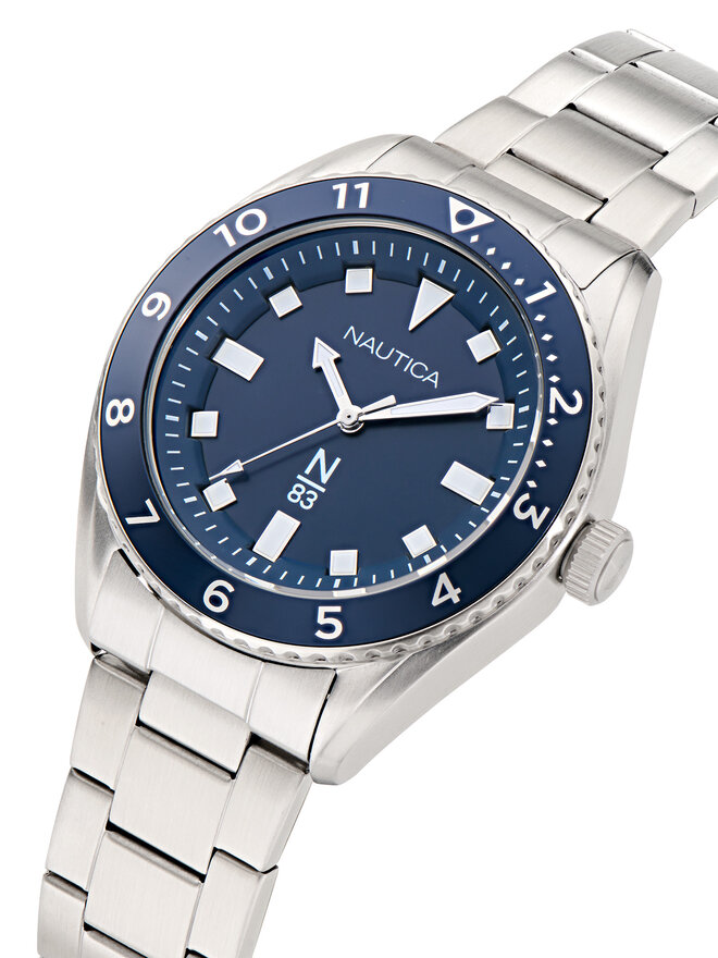 Nautica Ρολόι Nautica Finn World NAPFWF407 Ασημί
