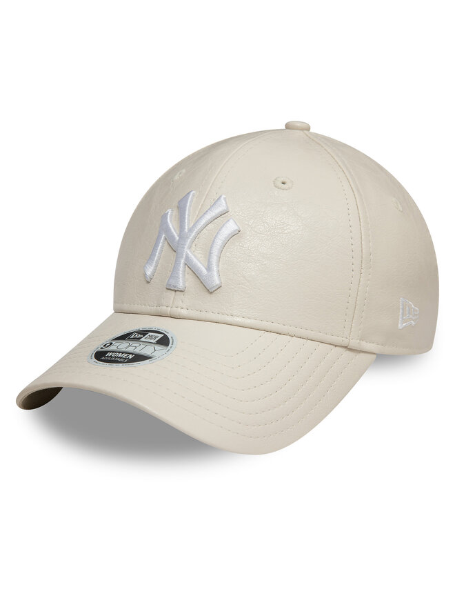New Era Șapcă New Era New York Yankees Crinkled Pu 9Forty 60595393 Écru