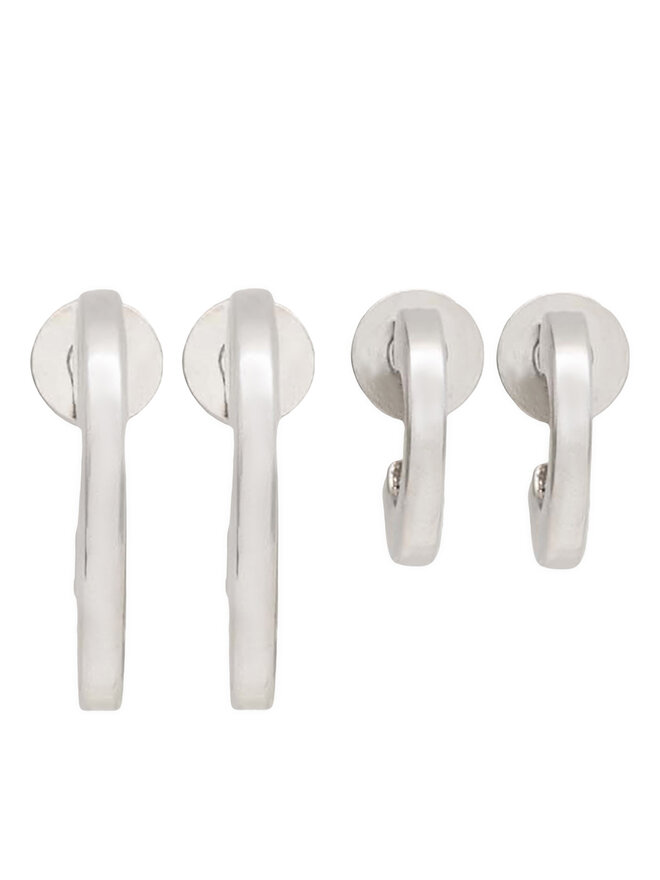 Jenny Fairy Set de 2 pares de pendientes Jenny Fairy 1W9-006-AW23 Plata