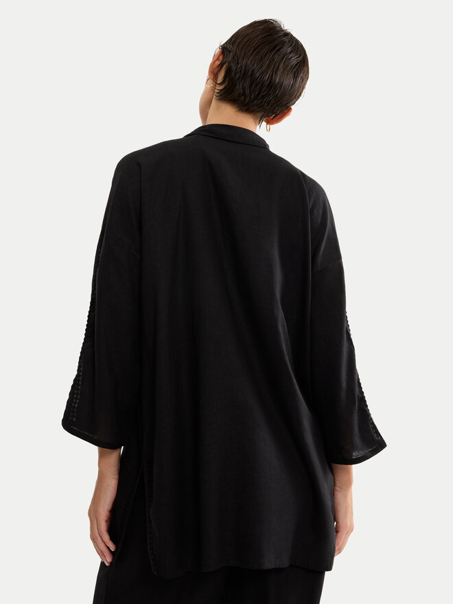 Triumph Triumph Pyjamahemd Summer Wear 10227228 Schwarz Regular Fit