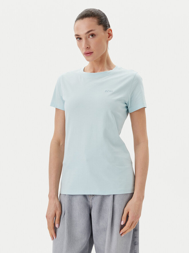 BOSS BOSS Camiseta C_Esogo_1 50506973 Celeste Slim Fit