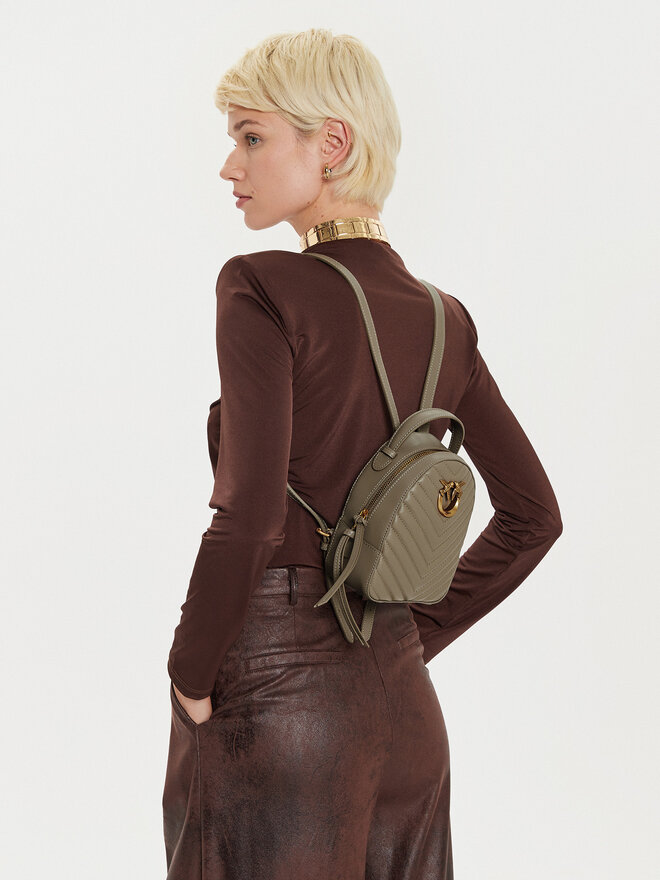 PINKO Plecak PINKO Love Click Mini Backpack . AI 24-25 PLTT 103614 A1J2 Beżowy