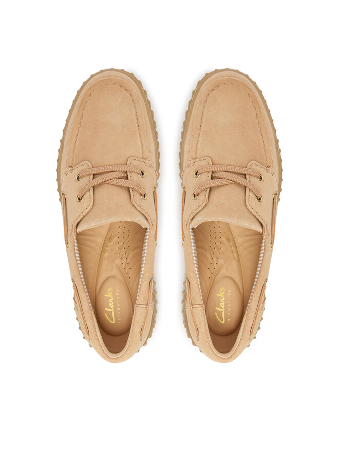 Clarks Туфлі Clarks Torhill Boat 26186301 Бежевий