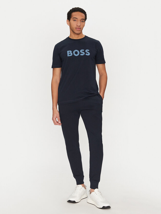 BOSS BOSS Camiseta 50534923 Azul marino Slim Fit