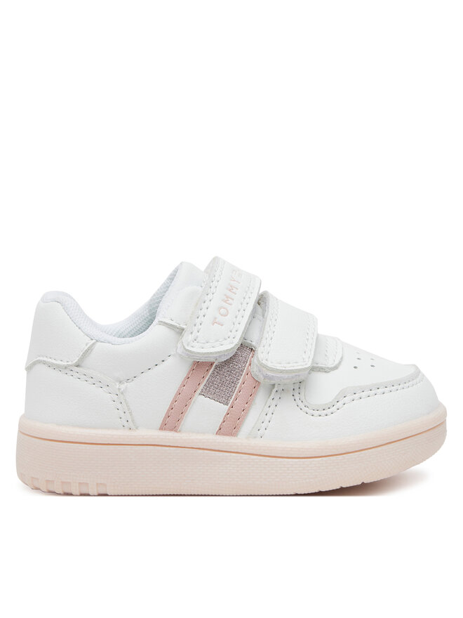 Tommy Hilfiger Sneakers Tommy Hilfiger Flag Low Cut Velcro Sneaker T1A9-33730-1439 M Weiß