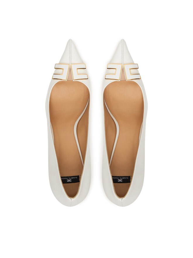 Elisabetta Franchi Туфлі на шпильці Elisabetta Franchi SA14B61E2 Білий