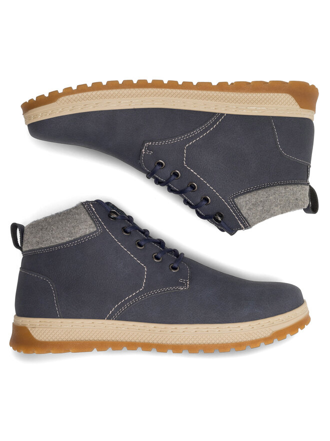 Lanetti Schnürschuhe Lanetti MYL8293-23 Dunkelblau