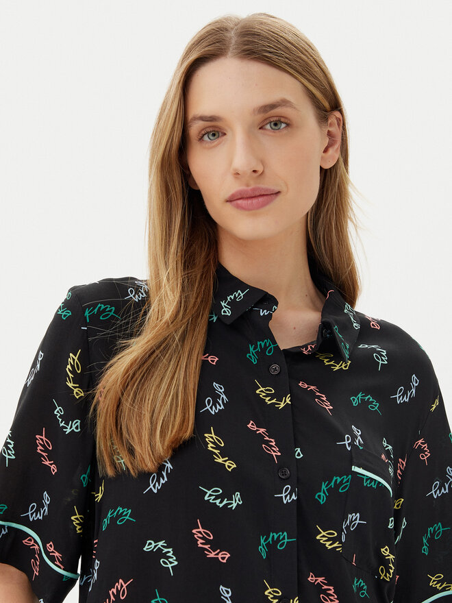 DKNY DKNY Pyjama YI50005 Schwarz Regular Fit
