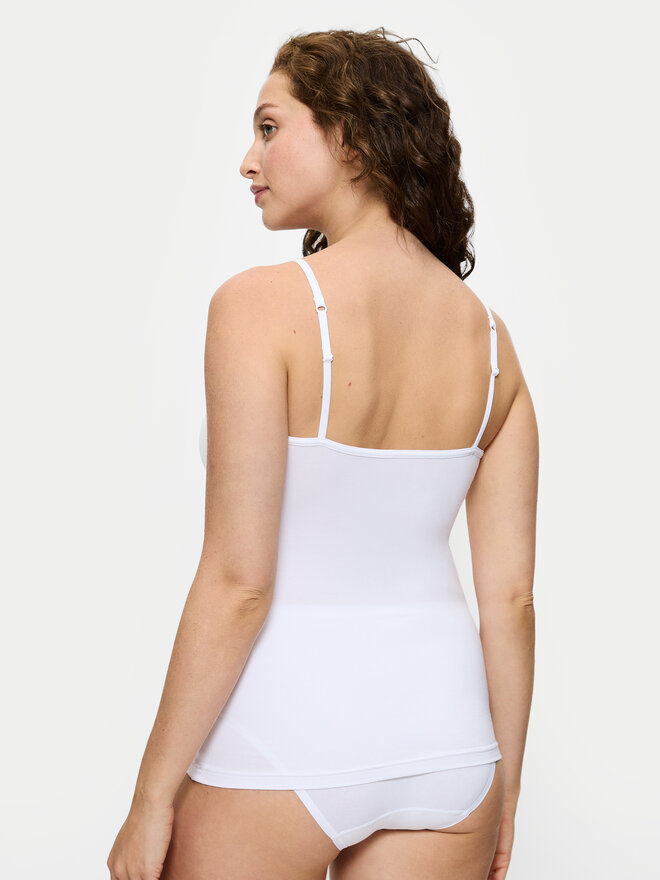Triumph Triumph Τοπ Sense Of Modal 10224795 Λευκό Slim Fit