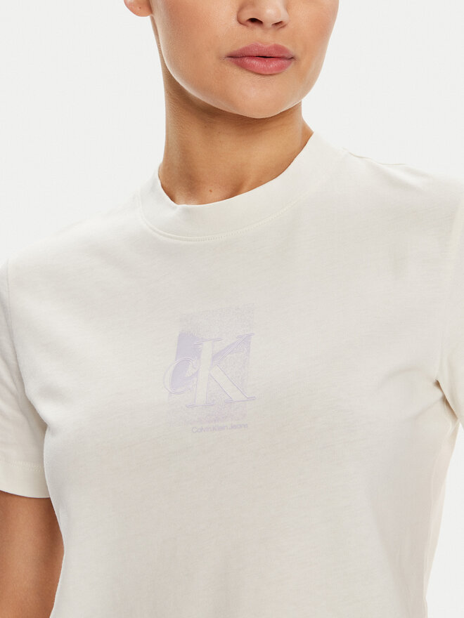 Calvin Klein Jeans Calvin Klein Jeans T-Shirt Diffused J20J223908 Μπεζ Regular Fit