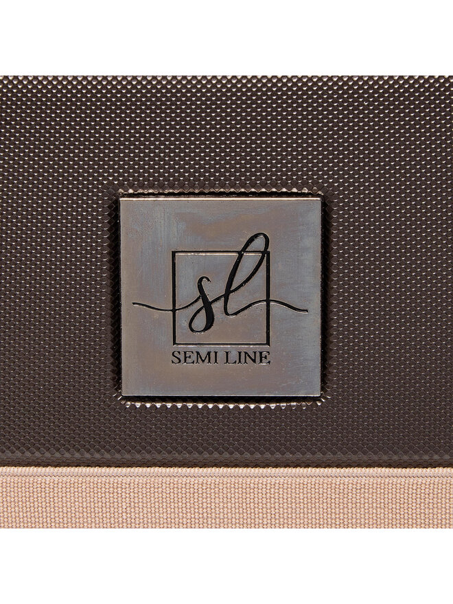 Semi Line Potovalni kovček Semi Line T5508-0 Rjava
