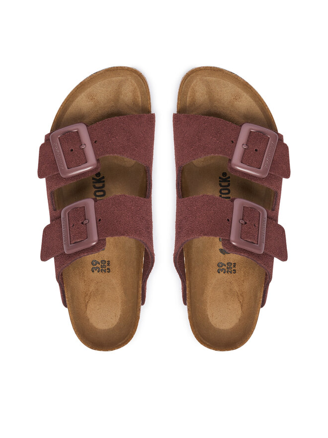 Birkenstock Pantoletten Birkenstock Arizona Cushion Buckle 1033103 Dunkelrosa
