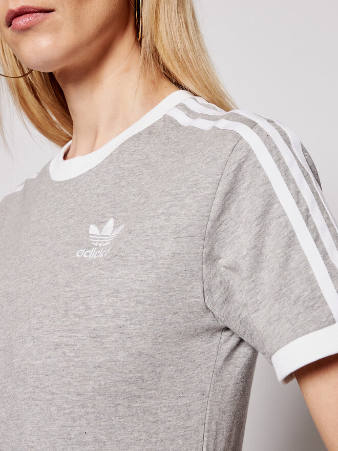 adidas adidas Marškinėliai adicolor Classics 3-Stripes GN2909 Pilka Regular Fit