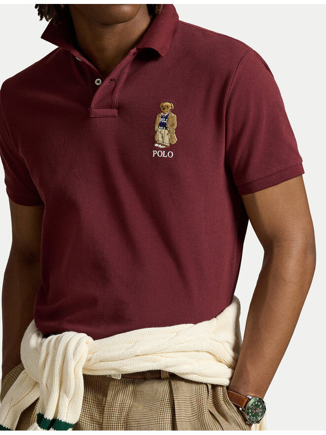 Polo Ralph Lauren Polo Ralph Lauren Poloshirt 710973159001 Dunkelrot Custom Slim Fit