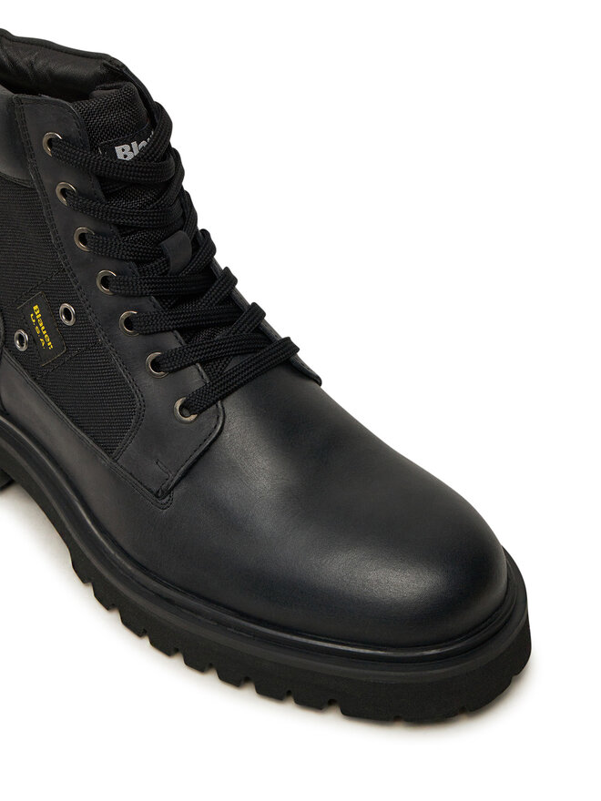 Blauer Schnürstiefeletten Blauer F4BUXTON03/LEA Schwarz